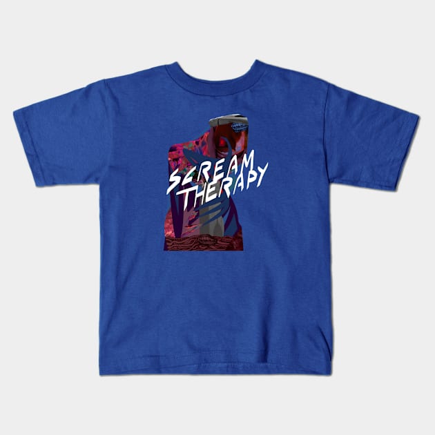 Scream Therapy Podcast logo Kids T-Shirt by Scream Therapy